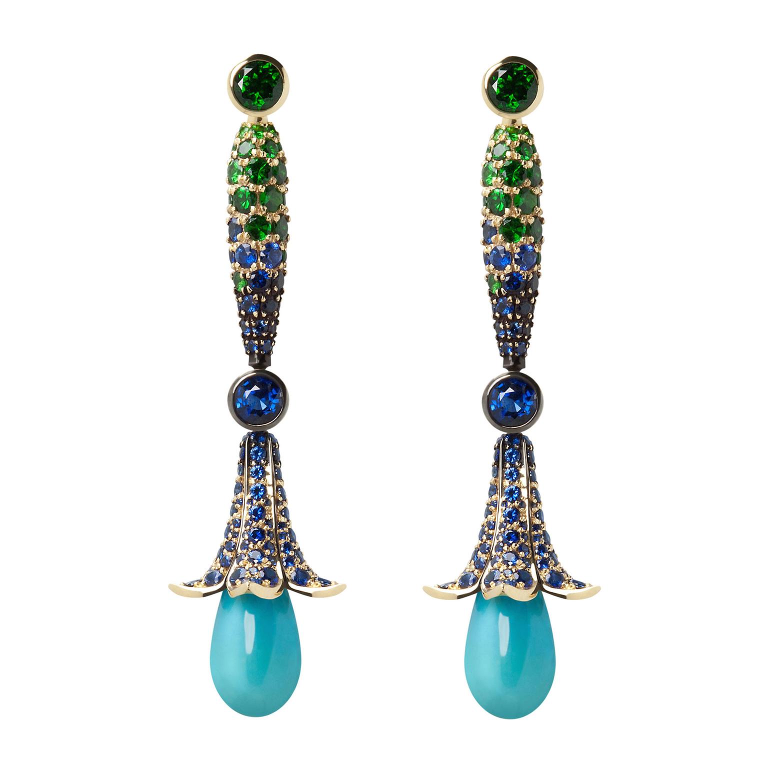 Ming Lampson Flower Drop earrings