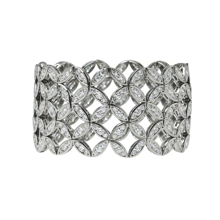 Ming Lampson Japanese Lattice diamond cuff