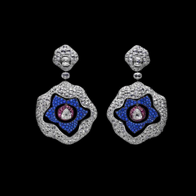 Carnet Diamond and Huaynite earrings