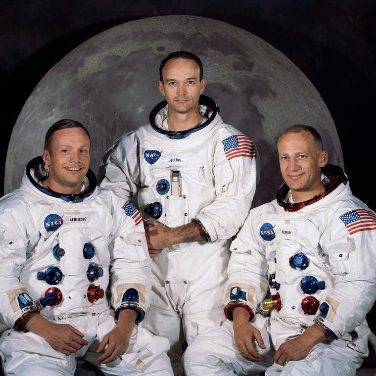 Apollo 11 lunar landing crew 1969