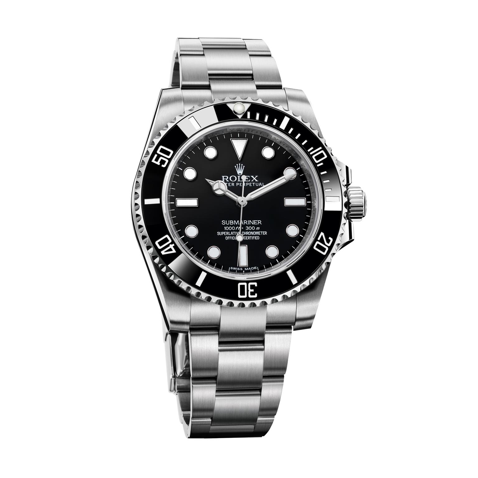 Rolex Submariner watch in steel