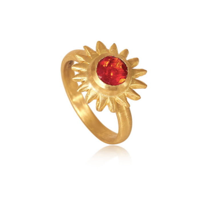 Jordan Fire Opal Sun ring by Pippa Small