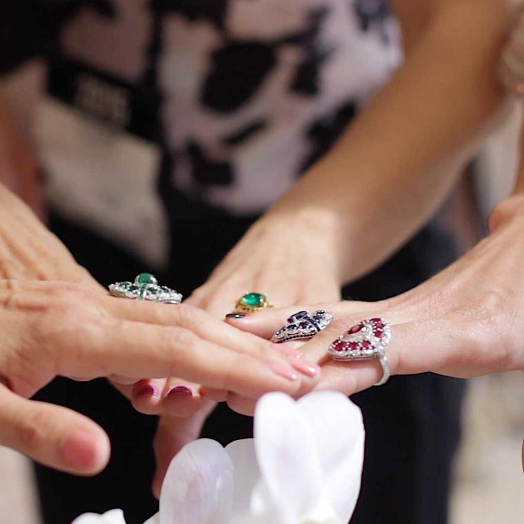 Irresistible coloured gemstone rings 