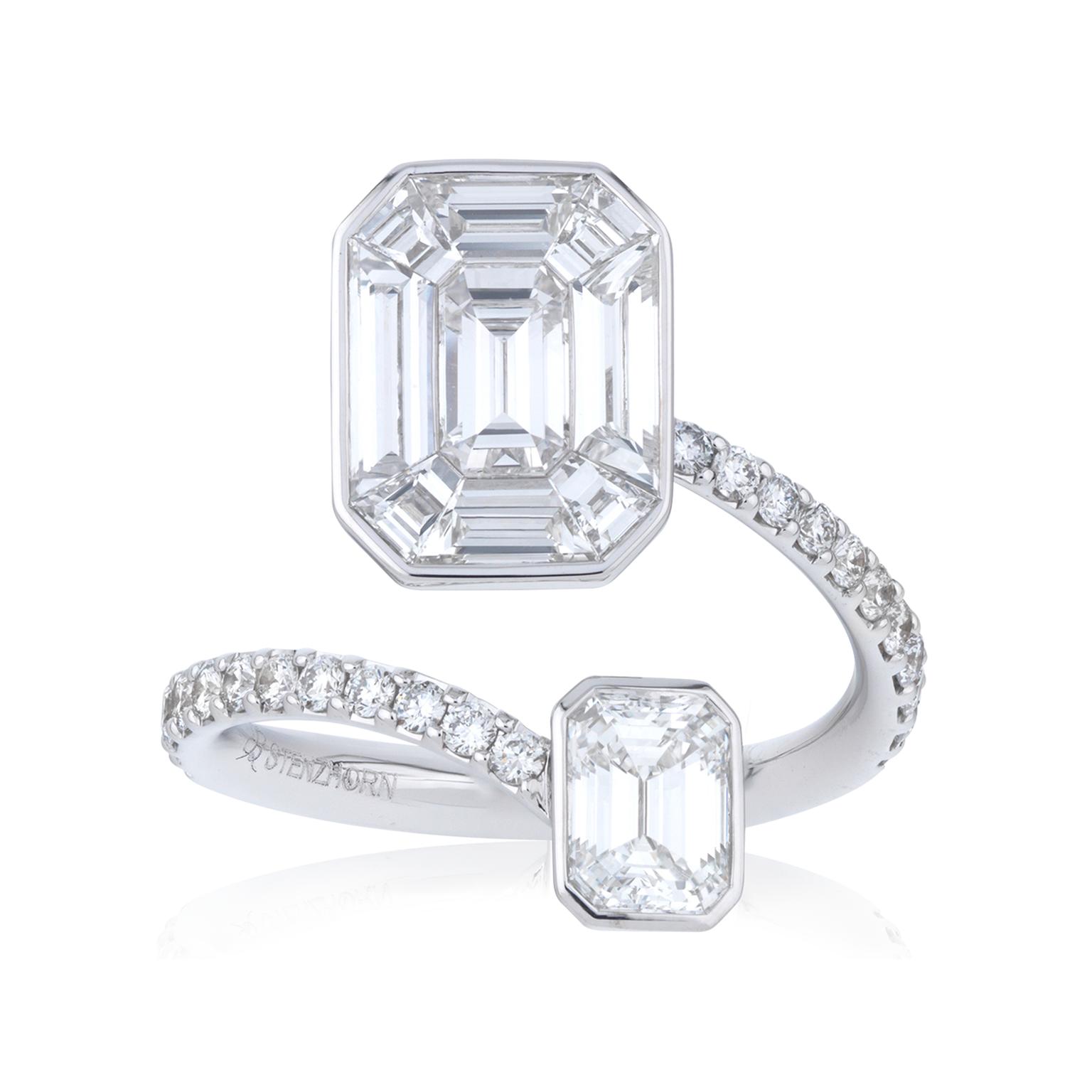 Stenzhorn Muse Princess invisible-set diamond ring