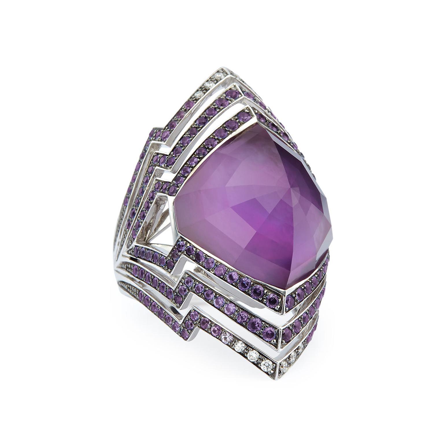 Stephen Webster Lady Stardust amethyst cocktail ring