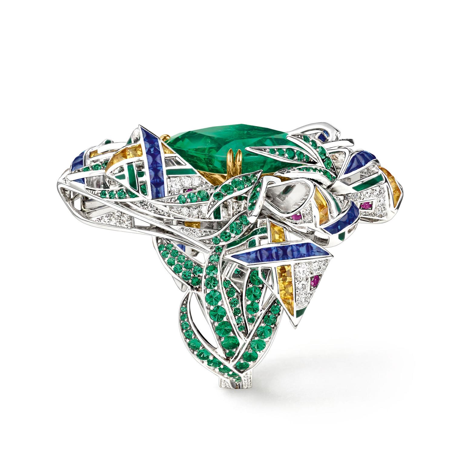 Chaumet est une fête Pastorale Anglaise emerald ring