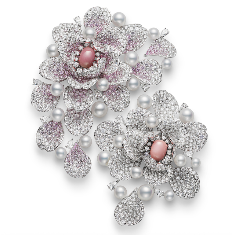 Les Pétales brooches by Mikimoto