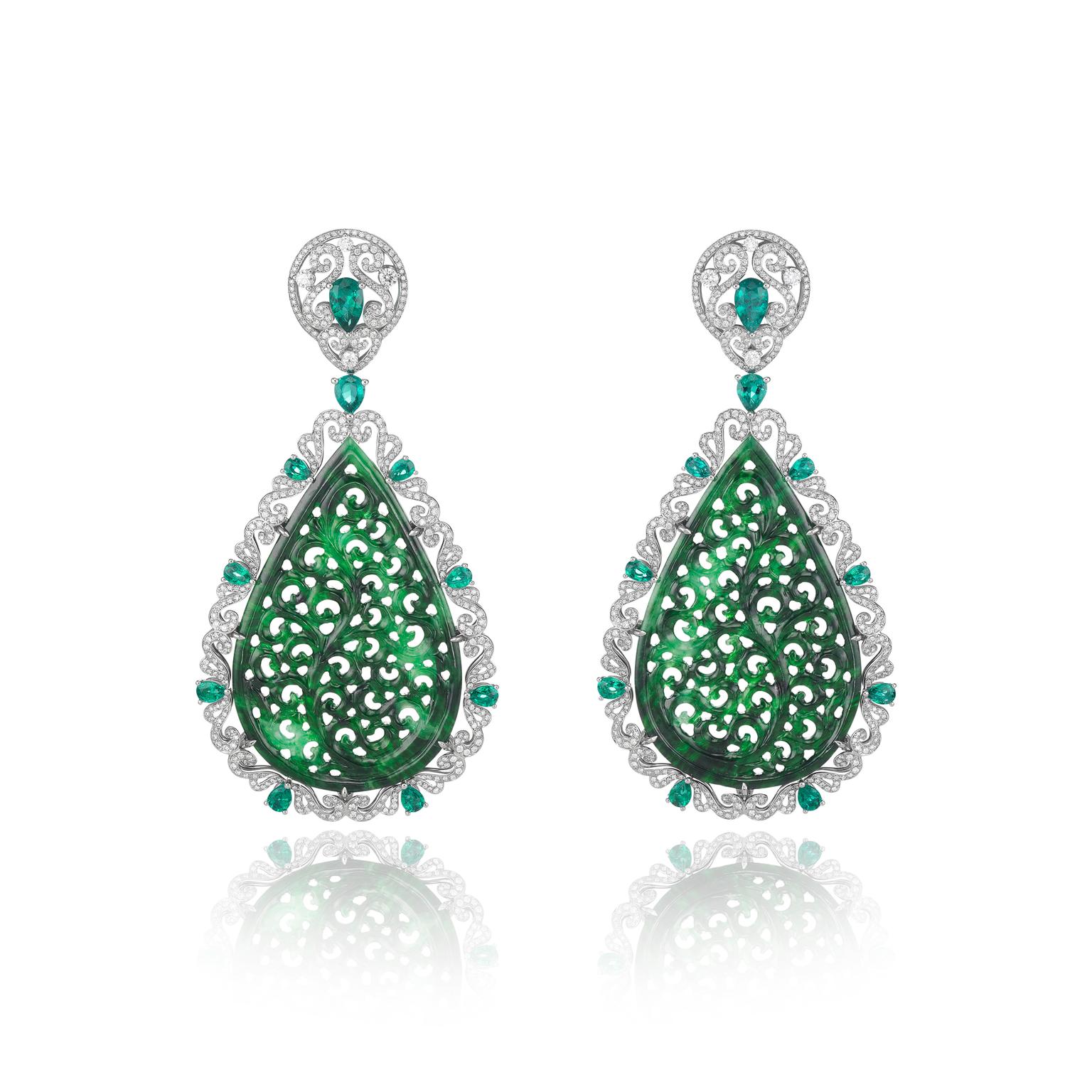 Chopard Haute Joaillerie Jadeite Earrings