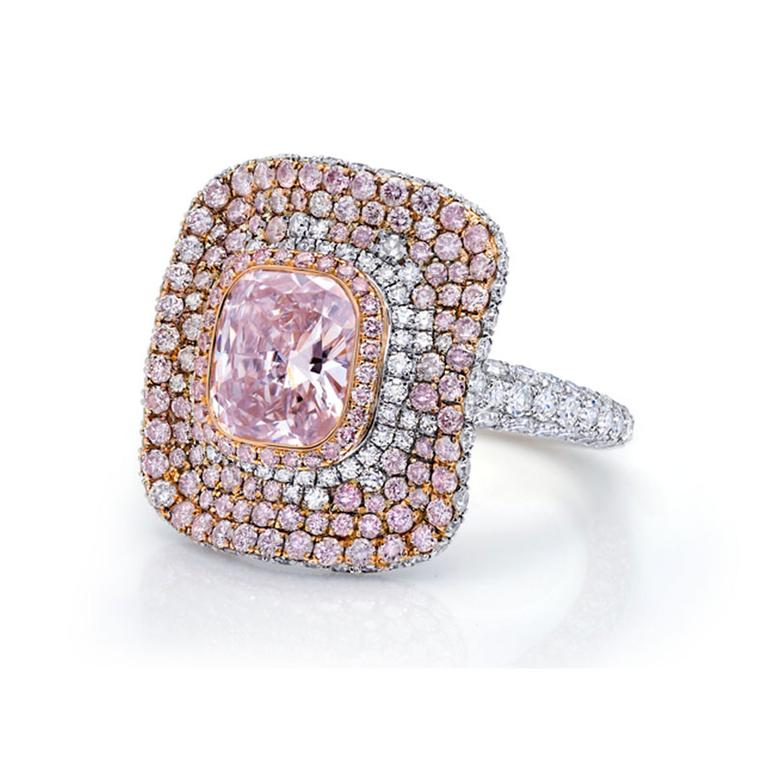 Martin Katz pink diamond ring 