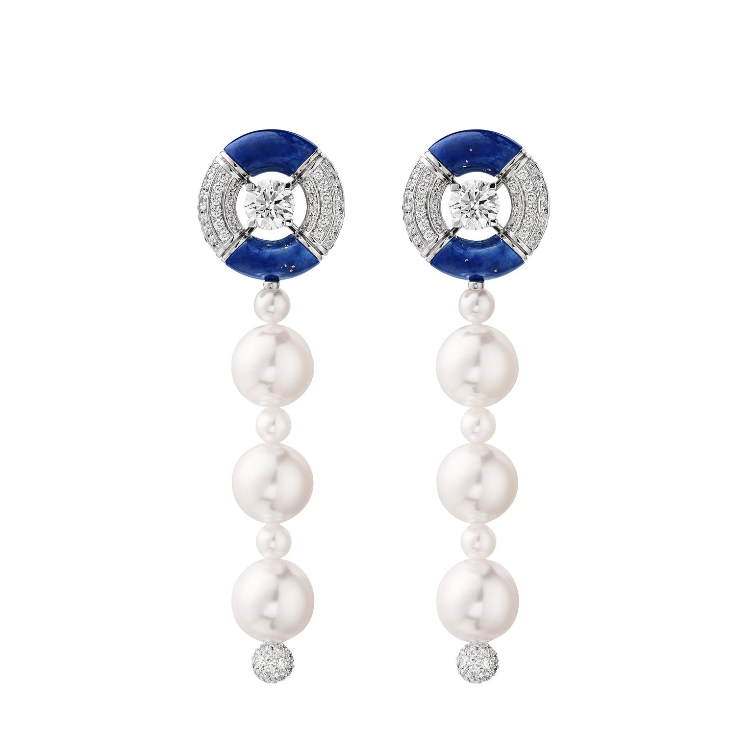 Chanel Flying Cloud collection Precious Floats earrings