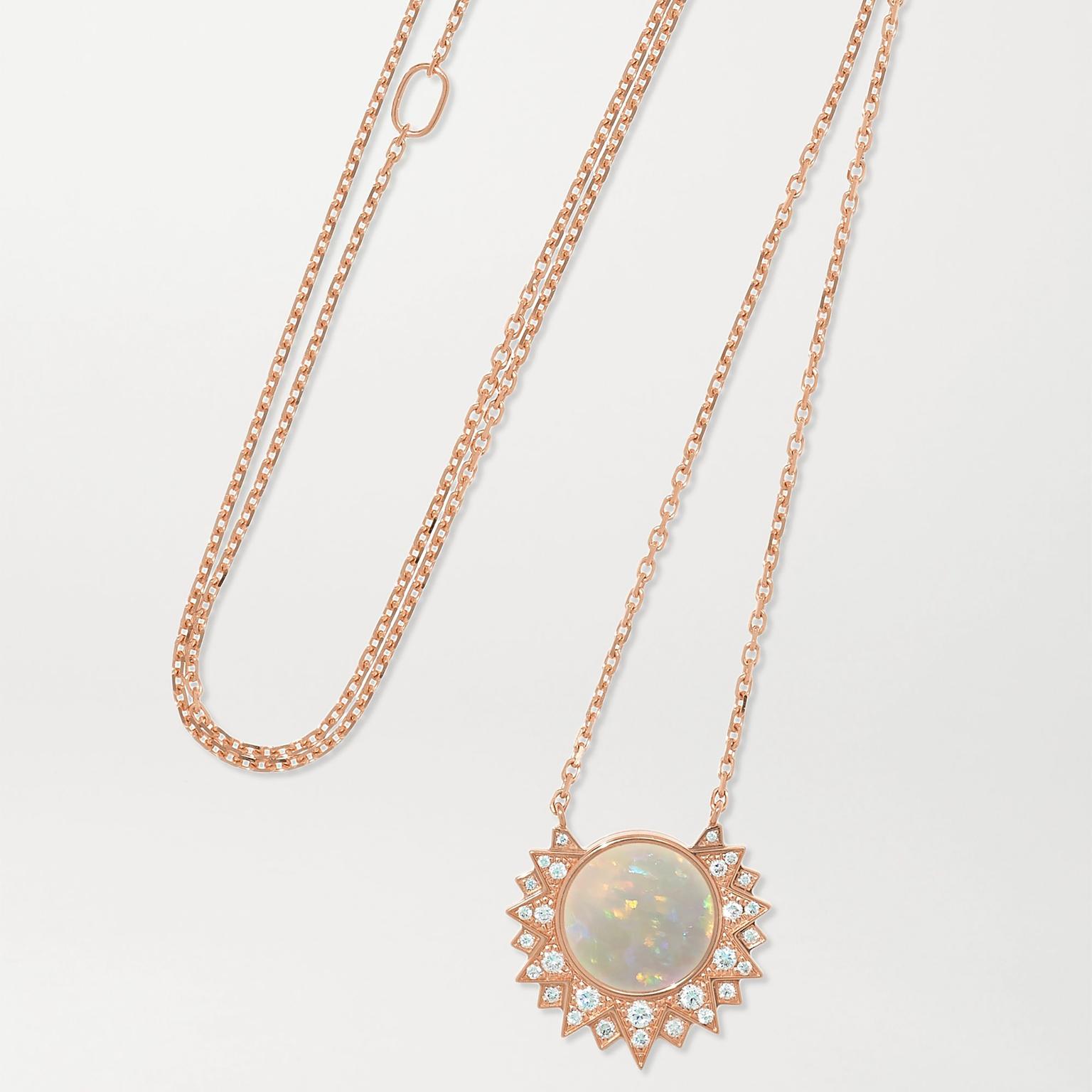 Sunlight opal necklace by Piaget