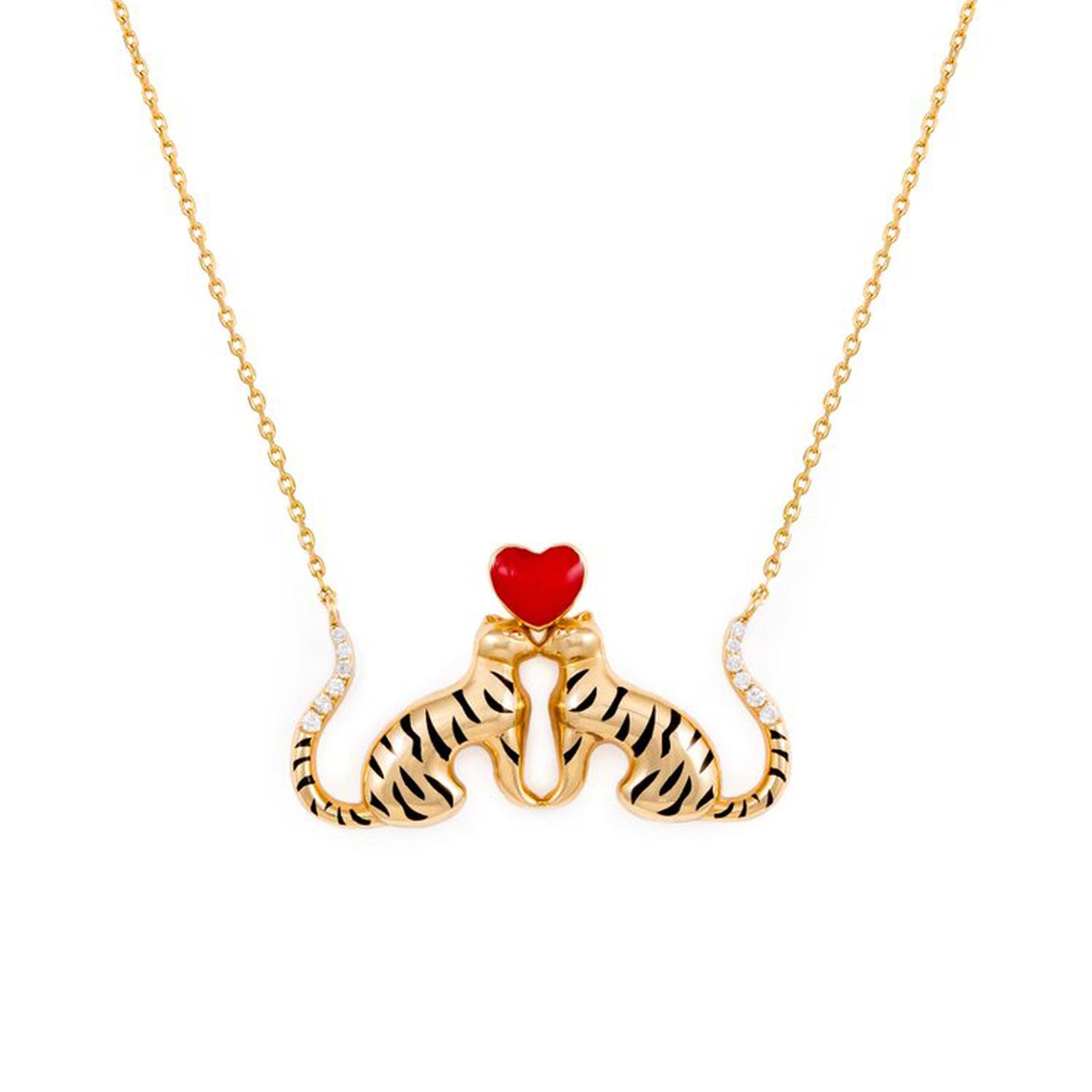 Tiger Of Love Necklace by L'Atelier Nawbar