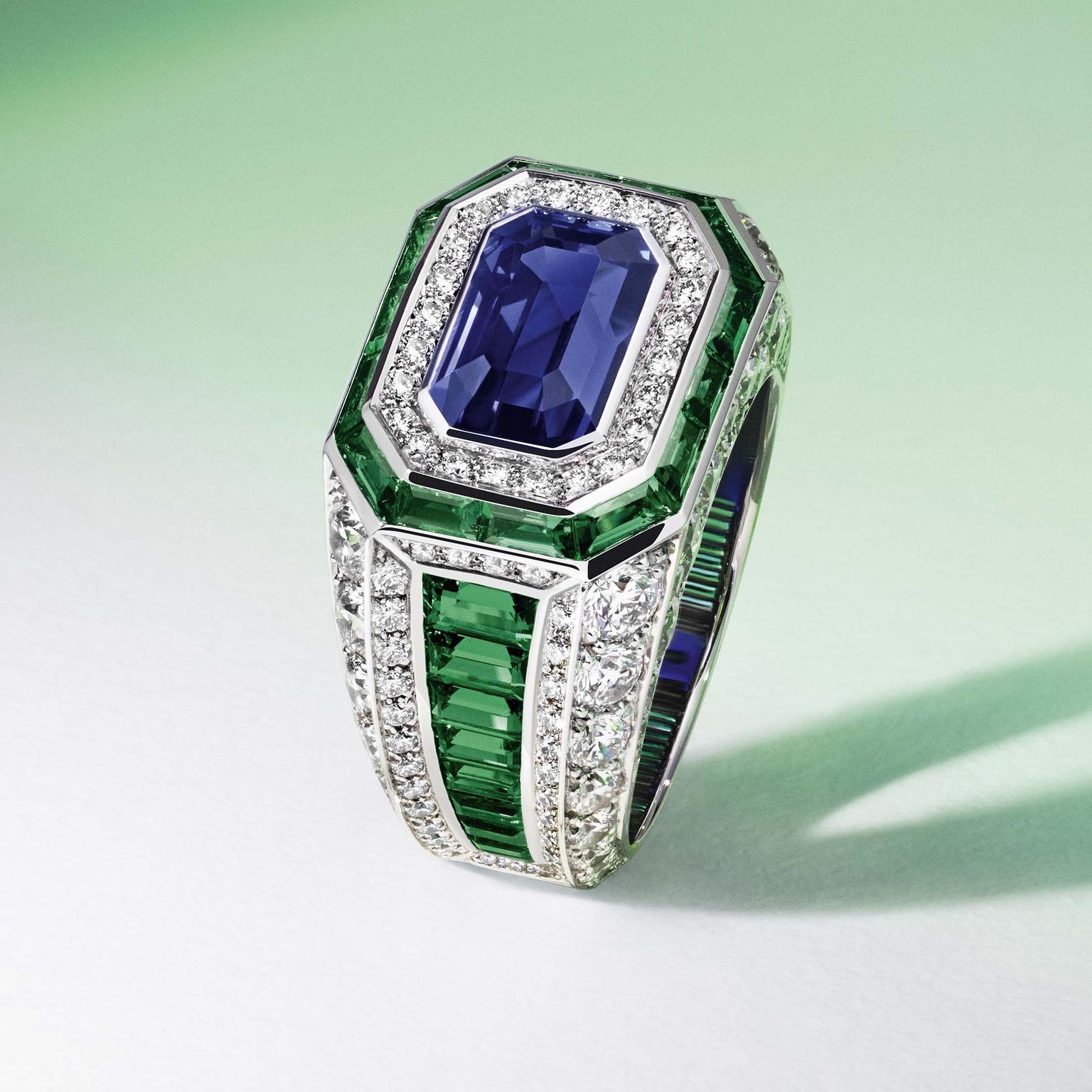 Louis Vuitton Riders of the Knights Le Royaume diamond and emerald