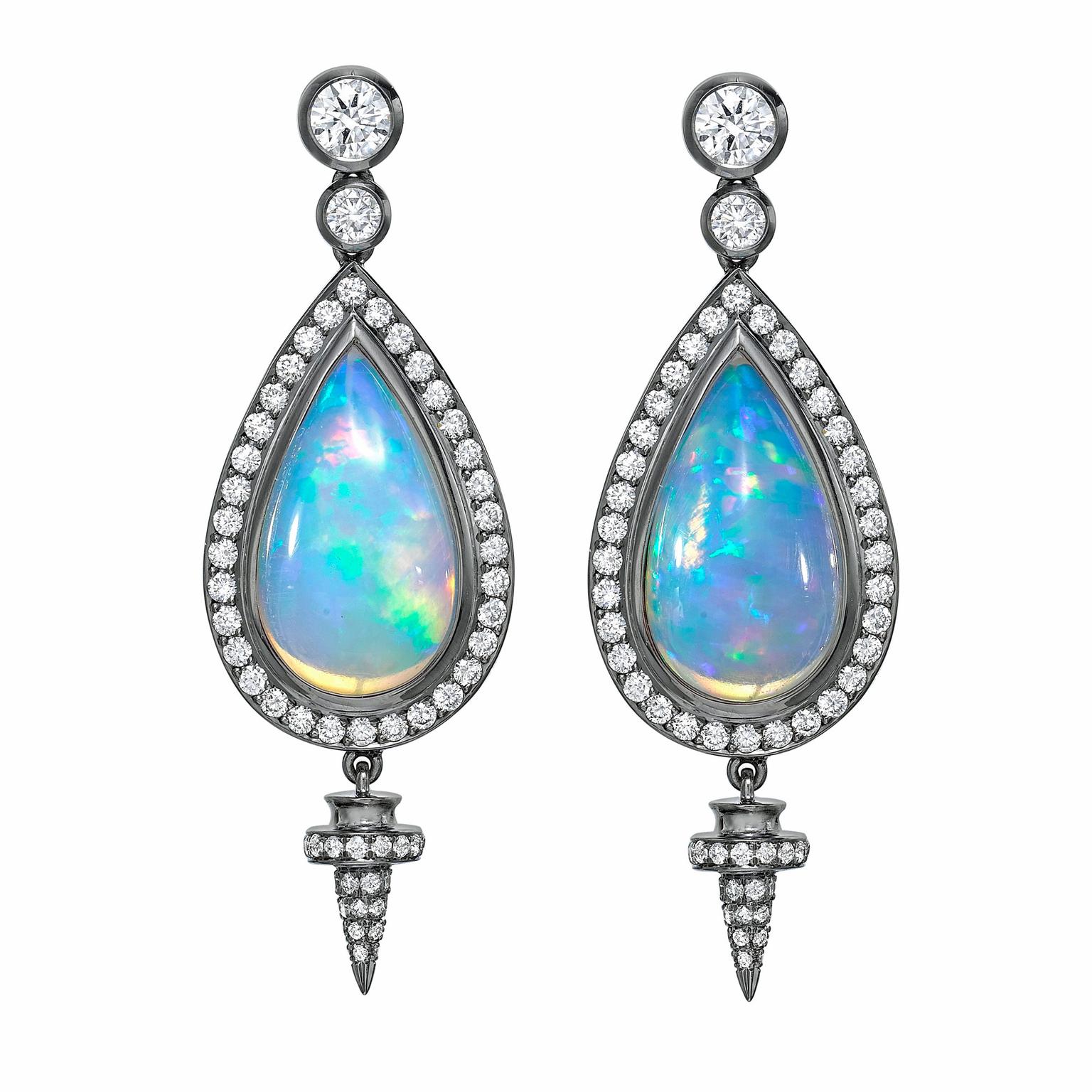 Theo Fennell opal earrings