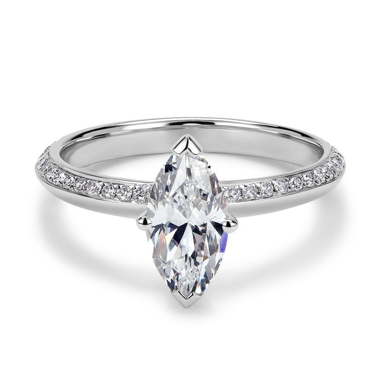 77 Diamonds marquise diamond Elixir engagement ring