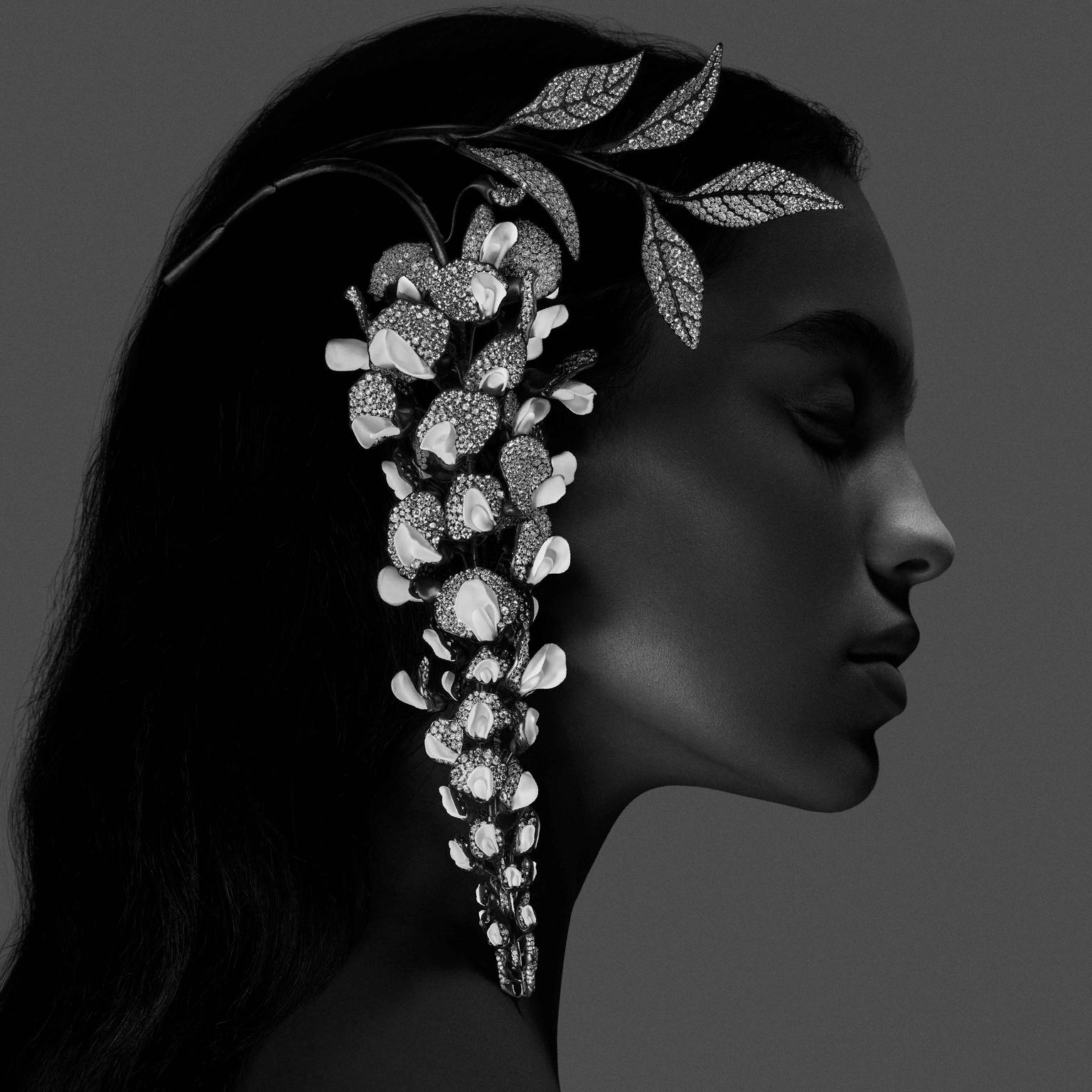 Composition No3 Impermanence Wisteria brooch by Boucheron