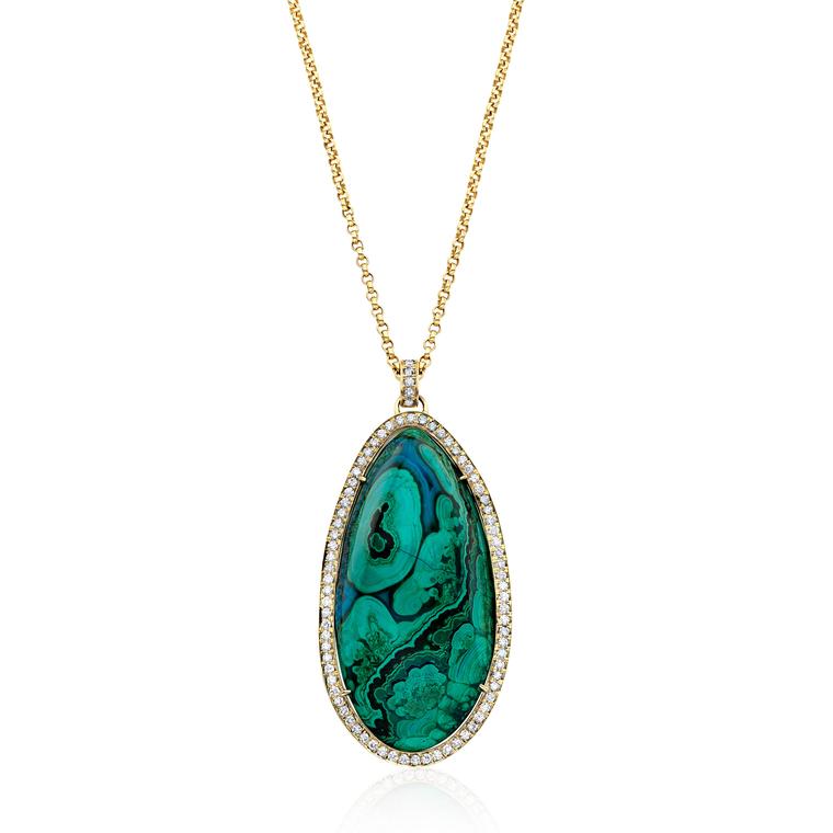 Kimberly McDonald azurite malachite pendant