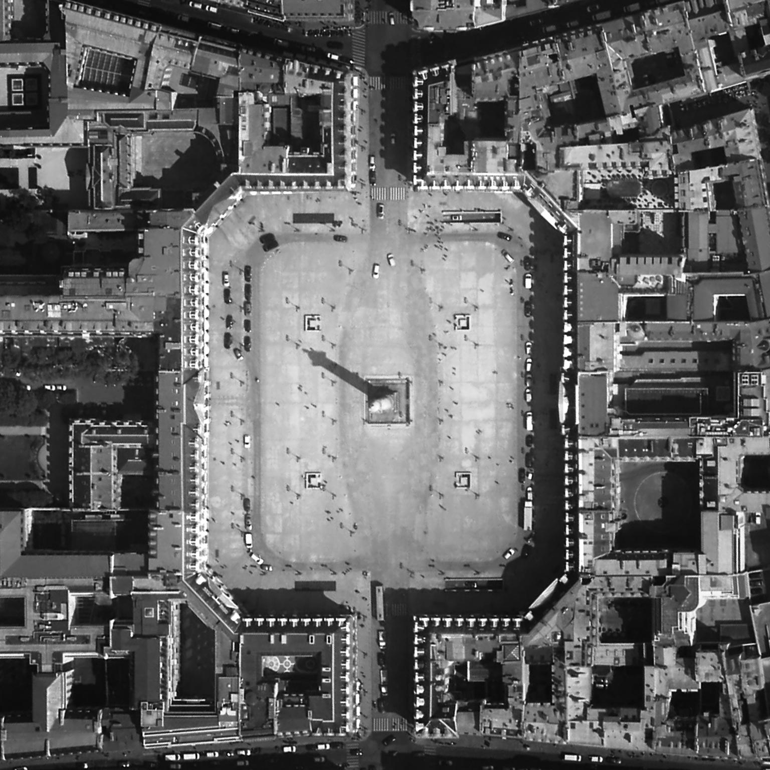 Aerial view of Place Vendome