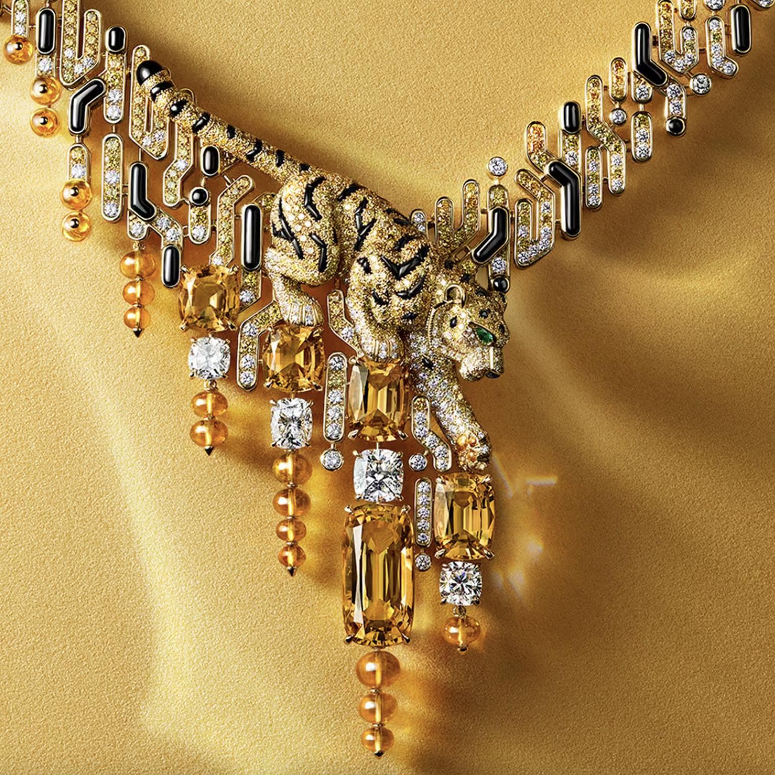Haryma Necklace with five imperial topazes by Cartier 