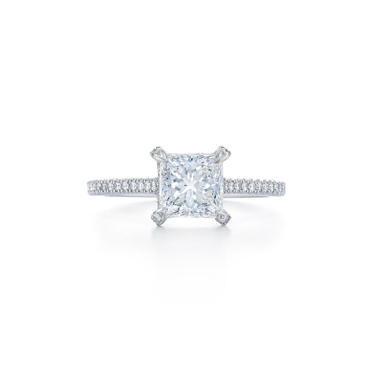 Kwiat 1.52ct princess-cut engagement ring 