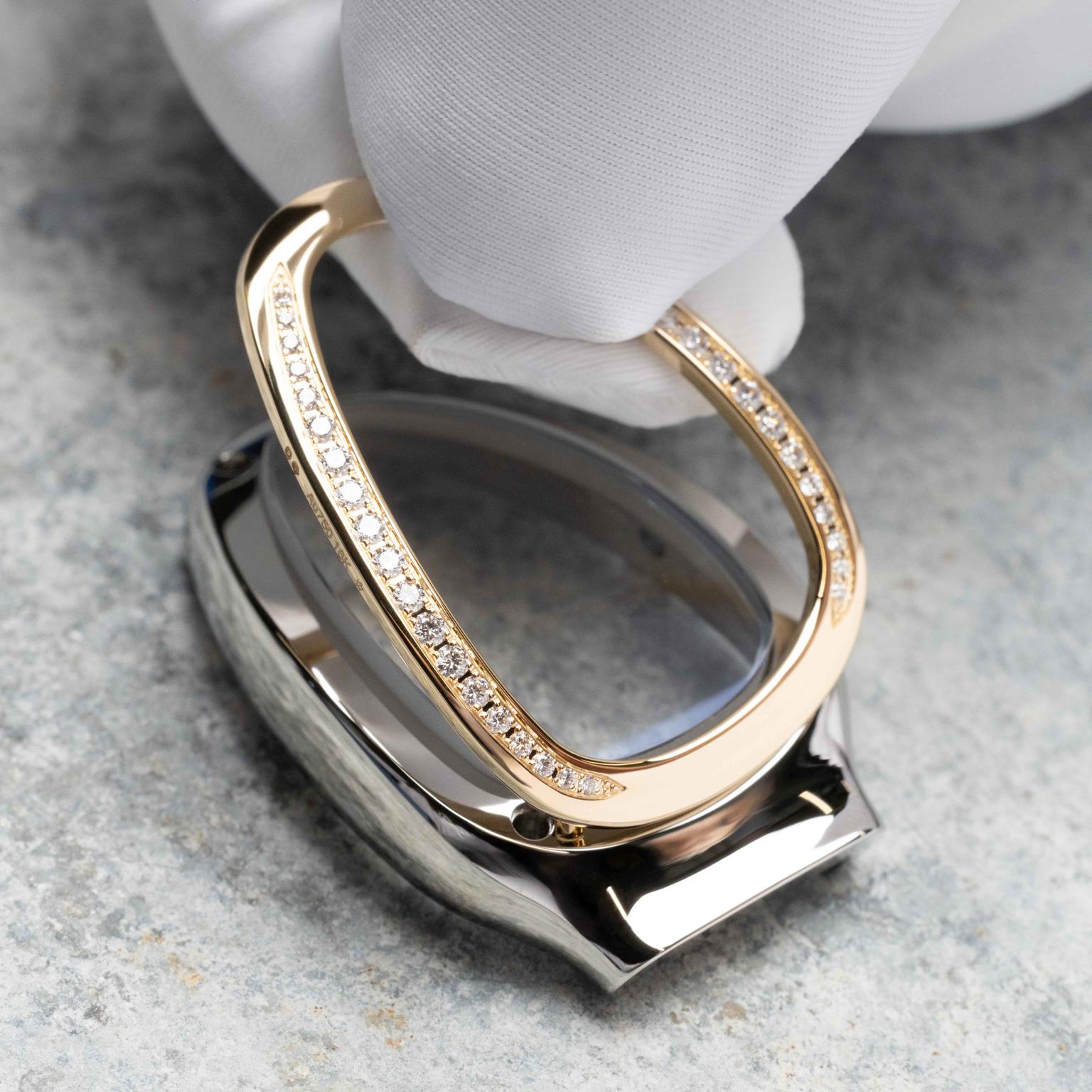 Workbench on a dial of Serpenti Tubogas watch by Bvlgari