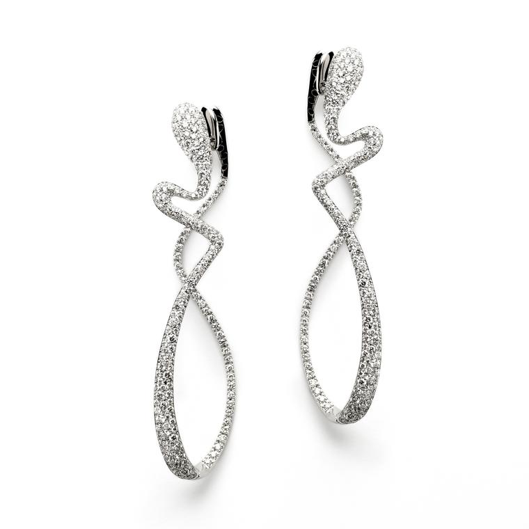 Antonini white gold and diamond Aurea earrings