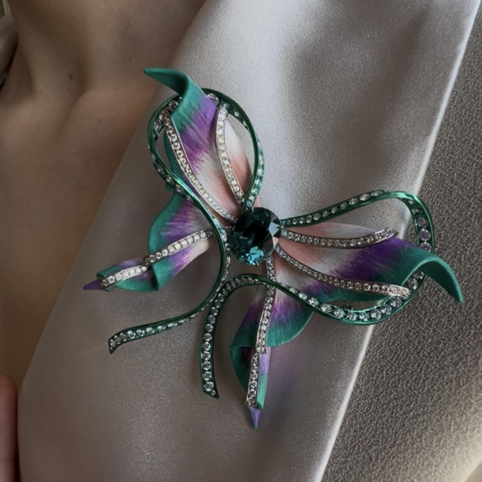 Butterfly brooch by Anna Hu