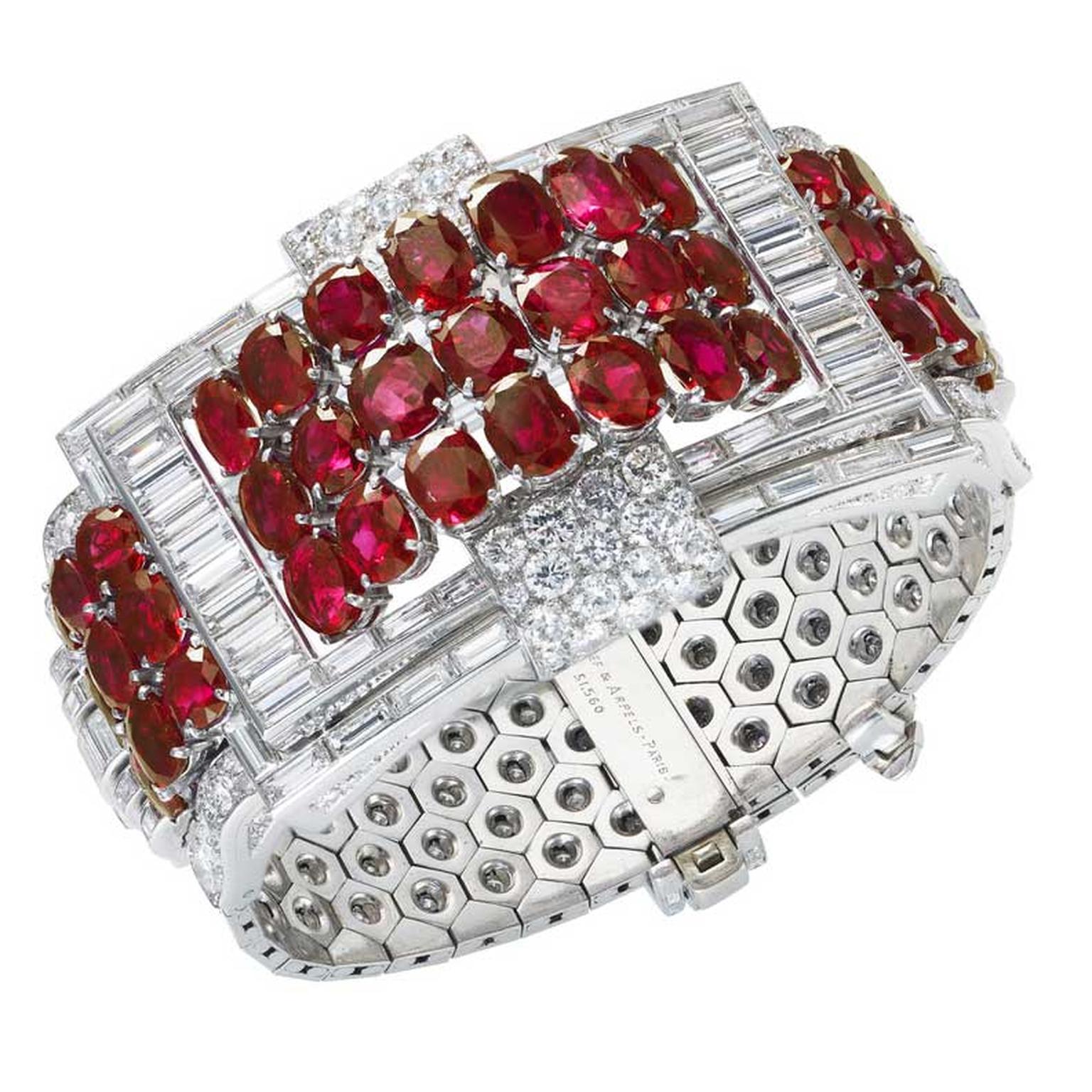 Van Cleef & Arpels Art Deco Ludo ruby and diamond bracelet circa 1929 Estimate: $700,000-1,200,000