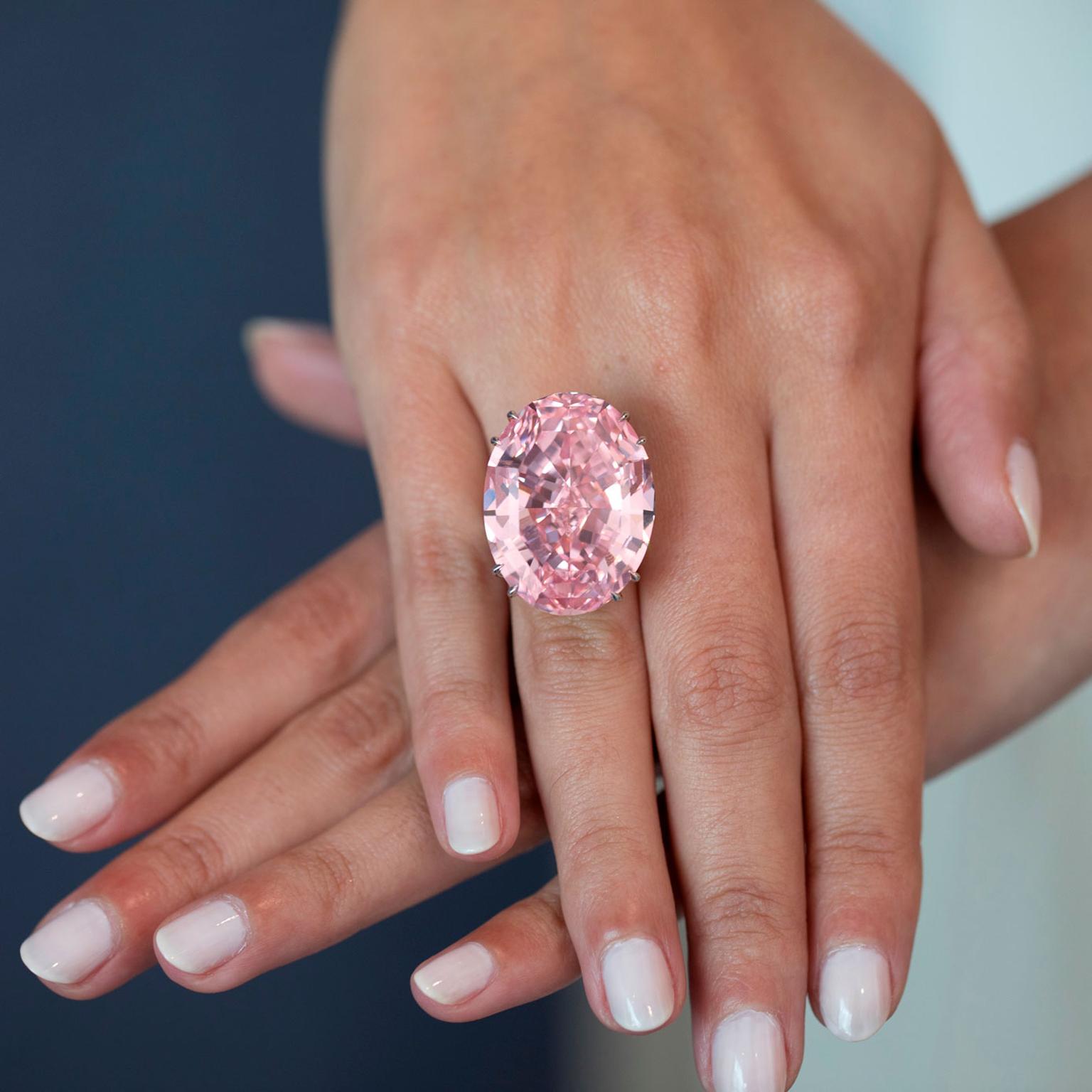 The 59.60-carat Pink Star diamond is the world's most expensive gemstone sold for $71.2 m