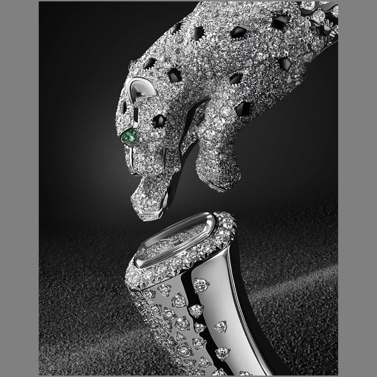 Panthere Bangle watch by Cartier