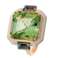Tourmaline and Aquamarine cocktail ring from Selim Mouzannar | Selim ...