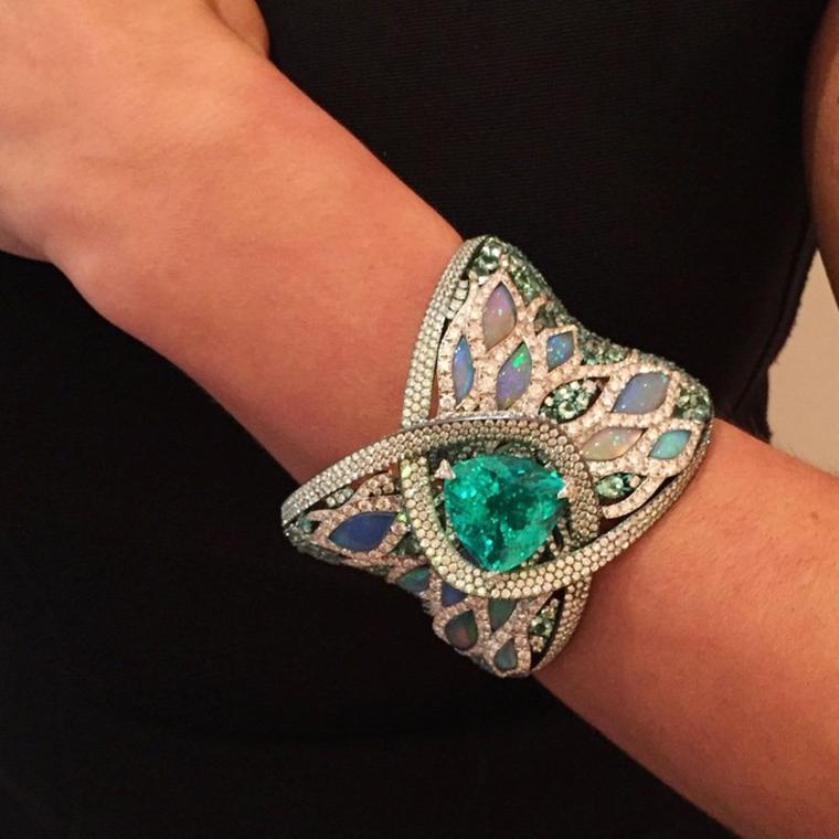 Arunashi Paraiba bracelet Couture Vegas TJE Instagram