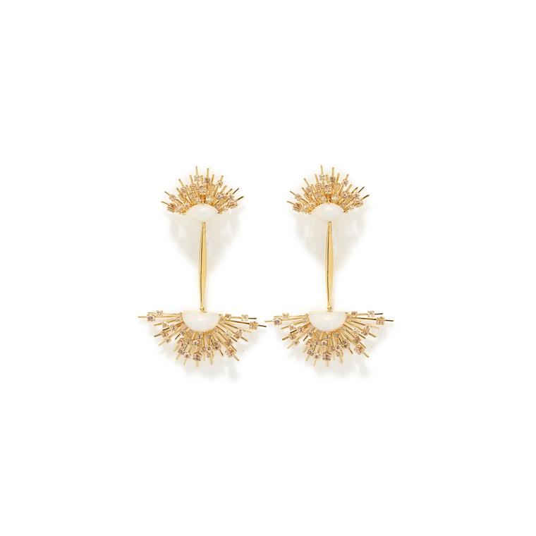 Maiyet Starburst opal earrings in gold
