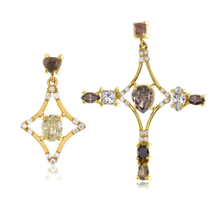 Xiao Wang Galaxy diamond earrings