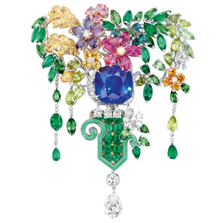 Dior Sapphire Enceladus Grove brooch