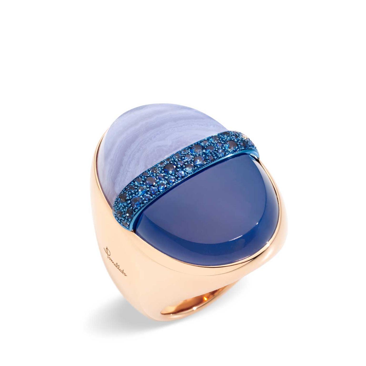 Pomellato Armonie Minerali Blue Angel ring