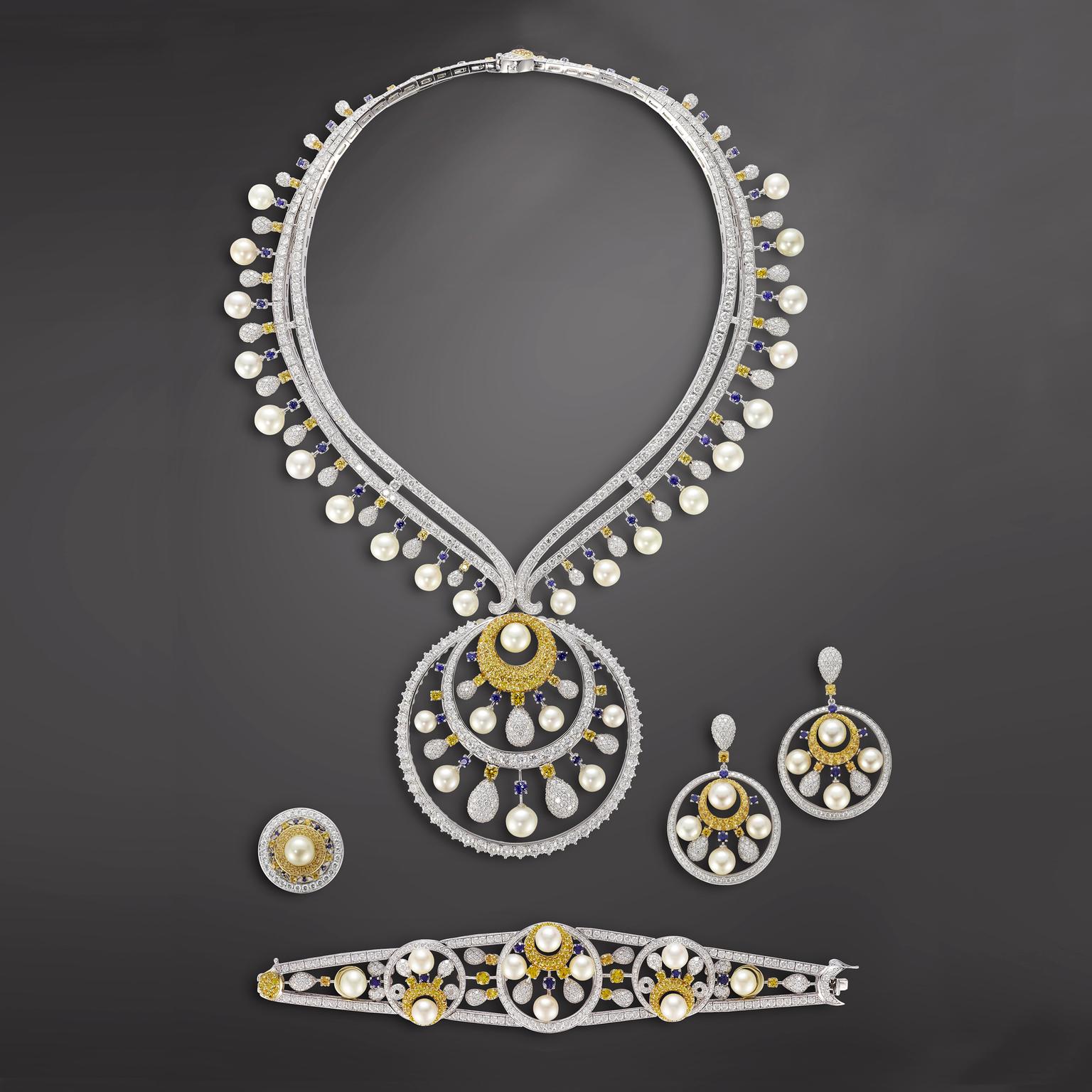Mouawad Lunar Pearl Suite with Arabian pearls