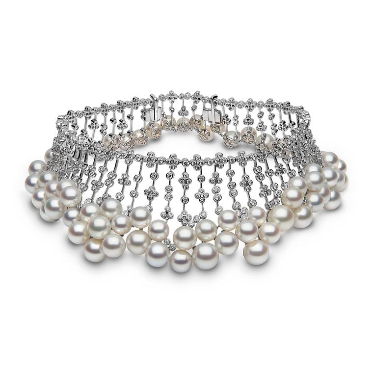YOKO London South Sea pearl and diamond collar