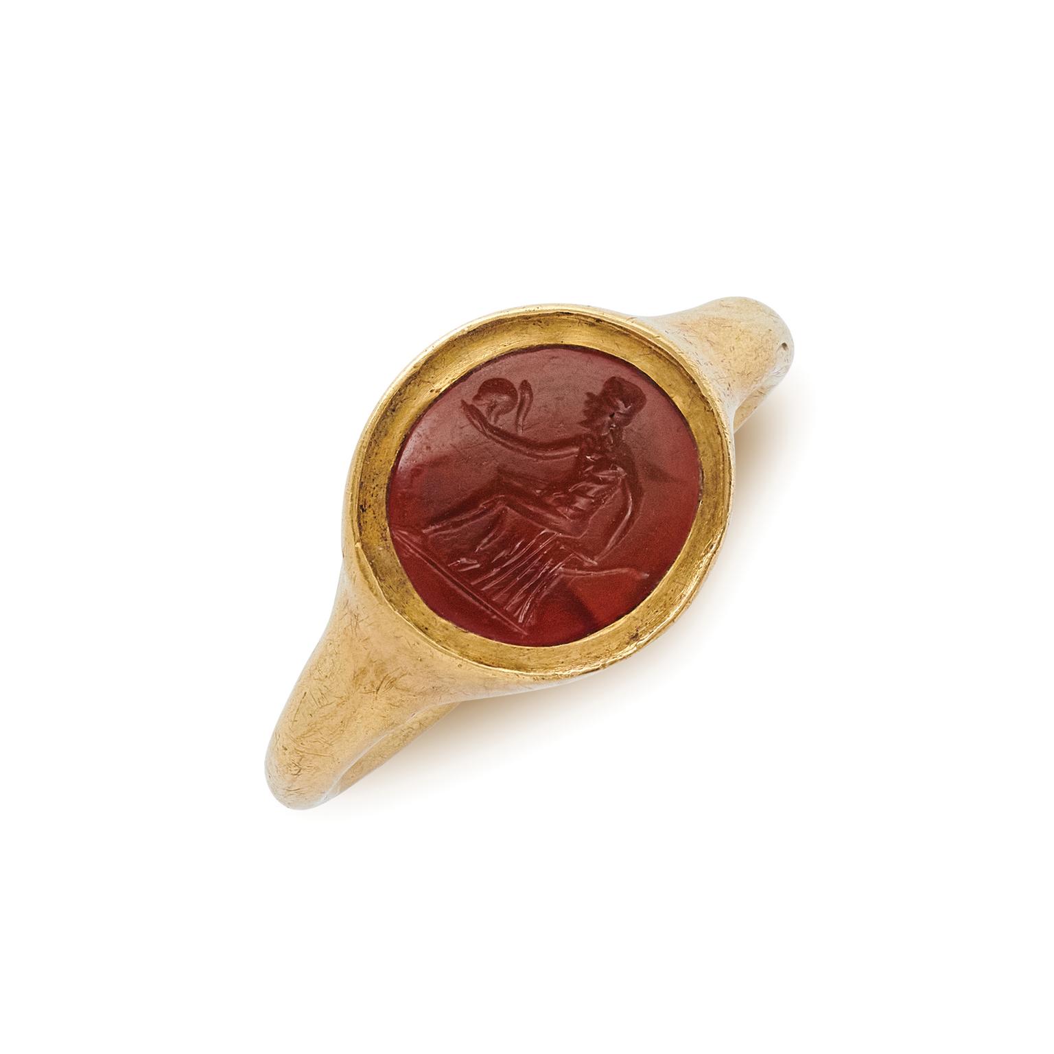S.J. Phillips No.99 - 16th century ring with Roman intaglio - Courtesy of S.J Phillips Ltd