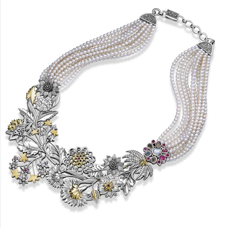 Beaded Spring necklace Azza Fahmy Jewellery Wonders of Nature: Reimagined