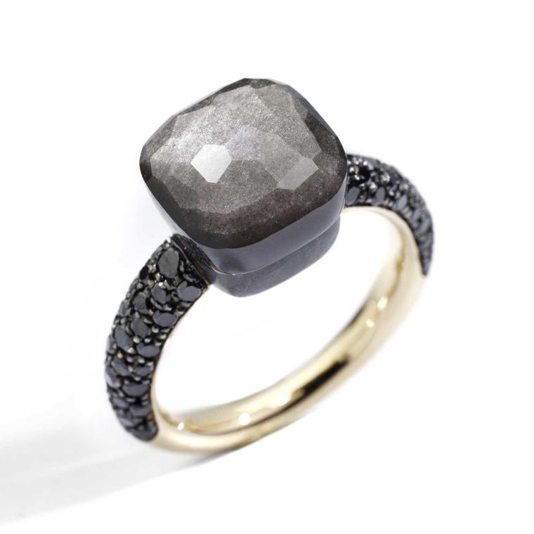 Nudo Classic ring with obsidian Pomellato