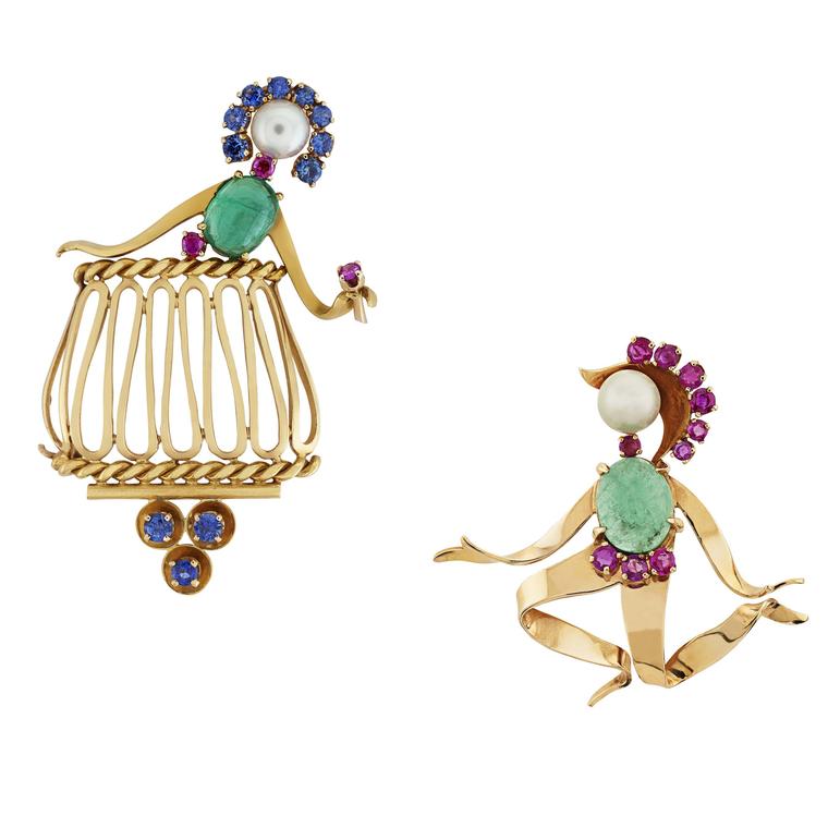 Van Cleef & Arpels 1951 Romeo and Juliet brooches