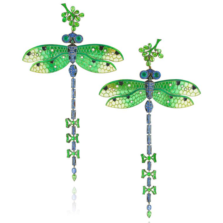 Lydia Courteille Dragonfly earrings