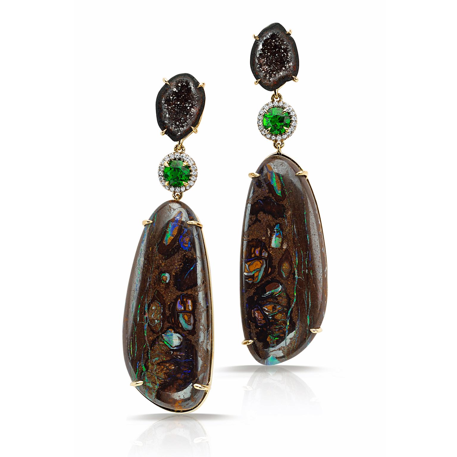 Pamela Huizenga opal earrings