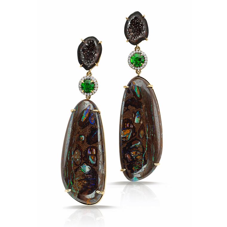 Pamela Huizenga opal earrings