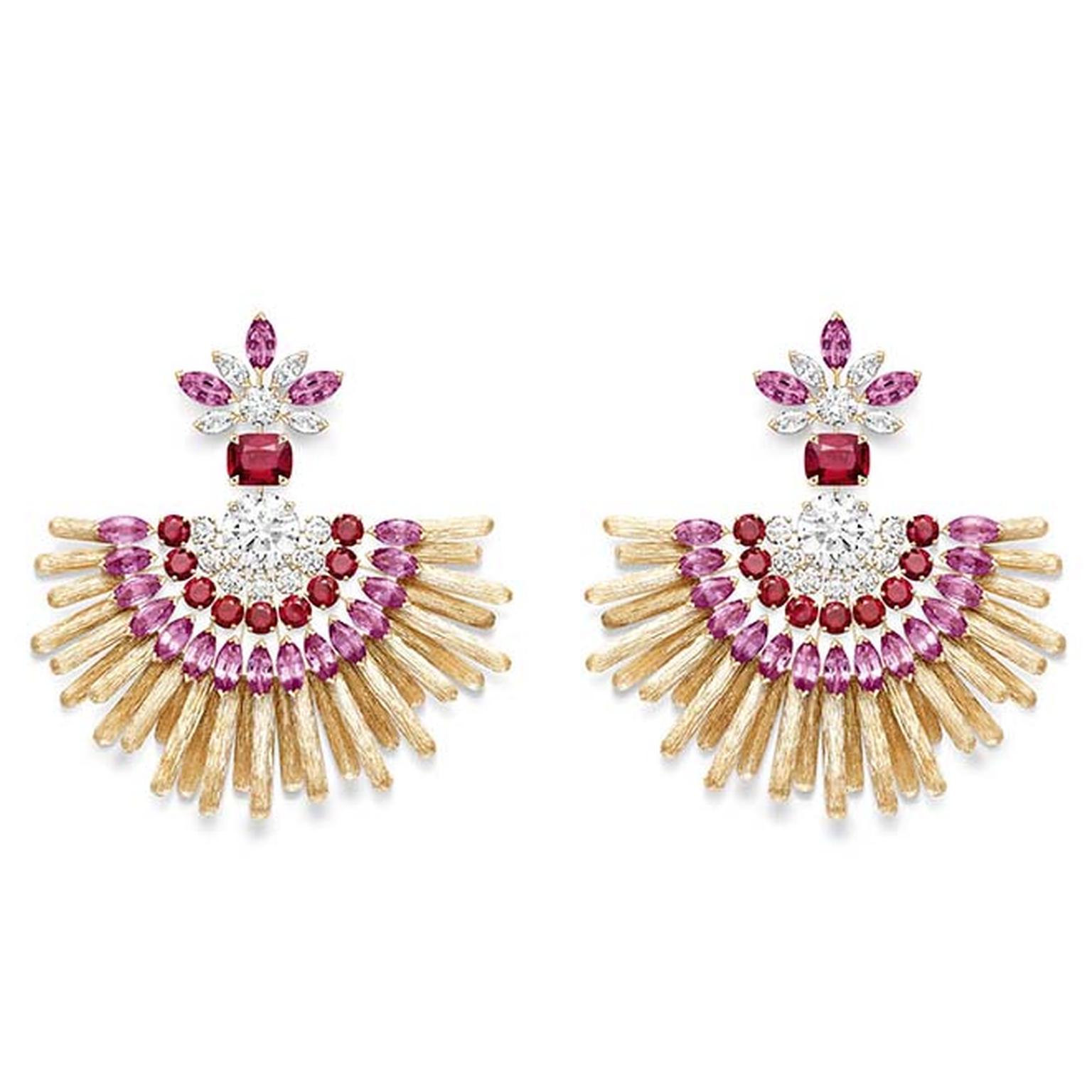 Piaget Golden Oasis Sunbow earrings