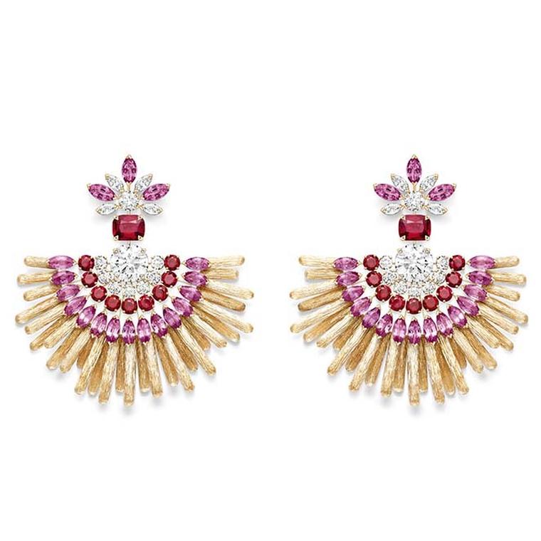 Piaget Golden Oasis Sunbow earrings