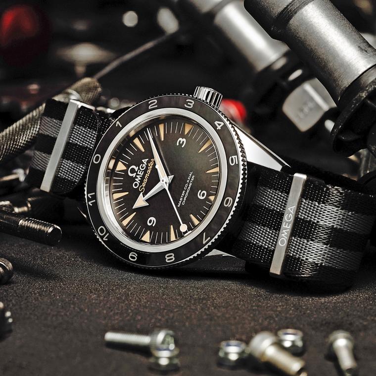 James Bond Omega Seamaster 300 Spectre watch with NATO strap
