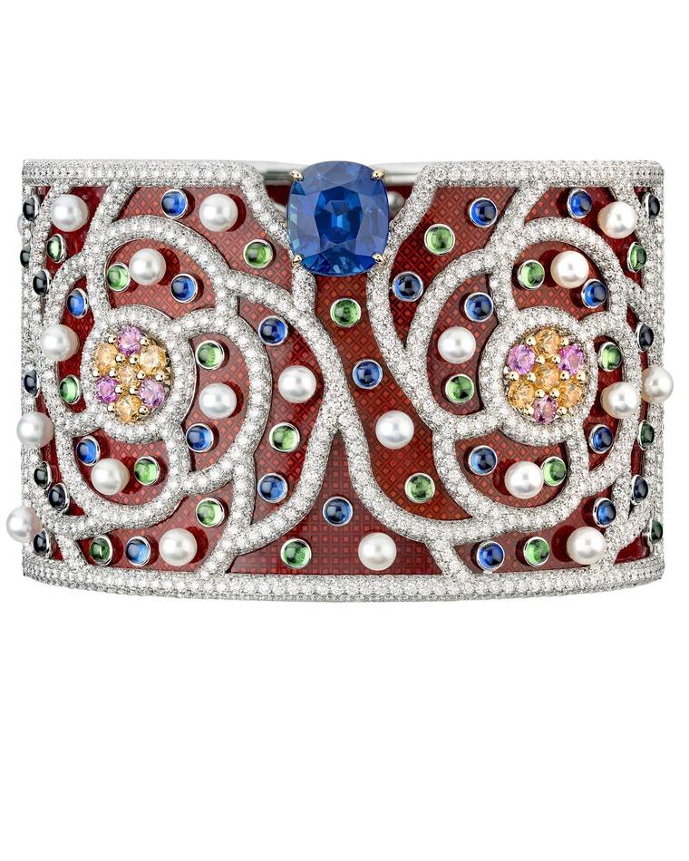 Chanel Folklore enamel cuff