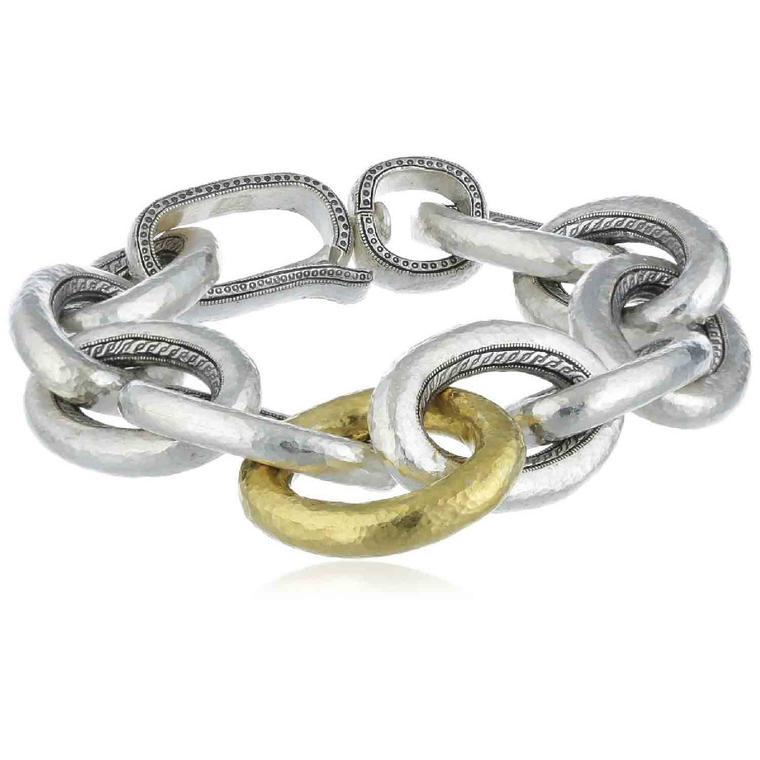 Gurhan Galahad sterling silver and 24ct gold bracelet